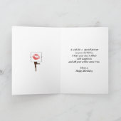 Verjaardagskaart met abstract ontwerp kaart (Binnen)