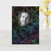 Verjaardagskaart met abstract ontwerp kaart (Gele Bloem)