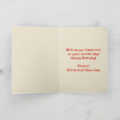 Verjaardagskaart met bewerkbare volks kunst vlinde kaart (Binnen)