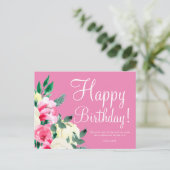 Verjaardagskaart met Bijbelvers en cute design Briefkaart (Staand voorkant)