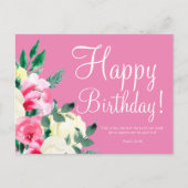 Verjaardagskaart met Bijbelvers en cute design Briefkaart (Voorkant)