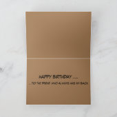 Verjaardagskaart met bijeneters (vogels) kaart (Binnen)