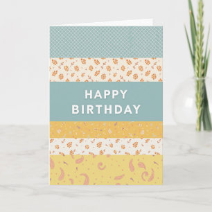 Verjaardagskaart met bloemen in pastelkleuren kaart