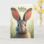 Verjaardagskaart met boscharme kaart (Gele Bloem)