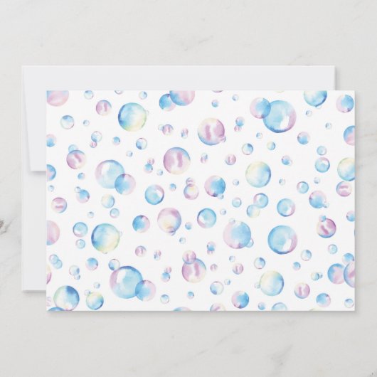 Verjaardagskaart met bubbelfoto Bedankkaart Zomerf (Achterkant)