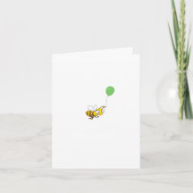 Verjaardagskaart met Bumble bee aanpassen. Verjaar