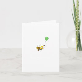 Verjaardagskaart met Bumble bee aanpassen. Verjaar Kaart