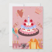Verjaardagskaart met cake en cadeaus – Ellegant en Kaart (Achterkant)