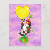 Verjaardagskaart met calico kat briefkaart (Voorkant)