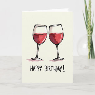 Verjaardagskaart met Cheers-illustratie Kaart