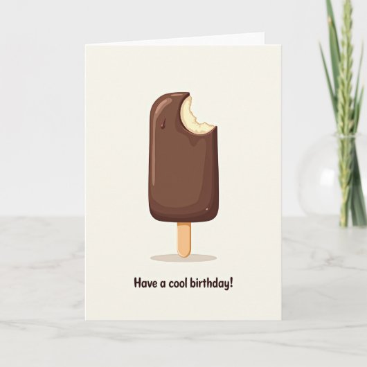 Verjaardagskaart met Chocolade Happie Kaart (Voorkant)