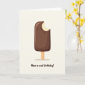 Verjaardagskaart met Chocolade Happie Kaart (Gele Bloem)