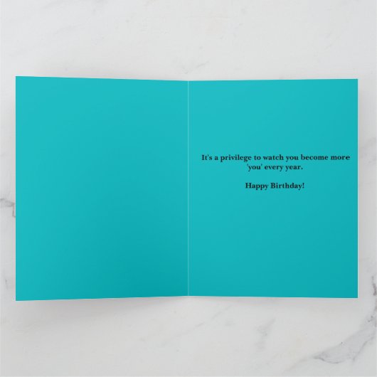 Verjaardagskaart met confetti kaart (Binnen)
