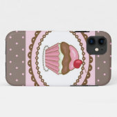 Verjaardagskaart met cupcake Case-Mate iPhone case (Achterkant (horizontaal))