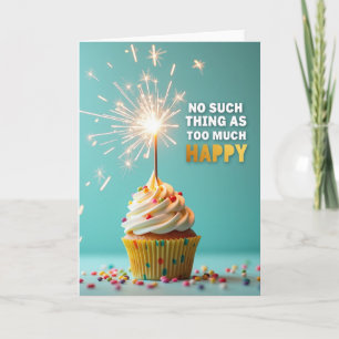 Verjaardagskaart met Cupcake en Sterretje Kaart