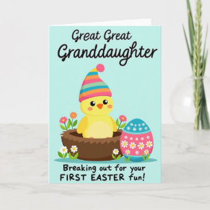 Verjaardagskaart met Cute Baby Bird lente Kaart