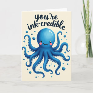 Verjaardagskaart met Cute Blauwe Schepsel Kaart