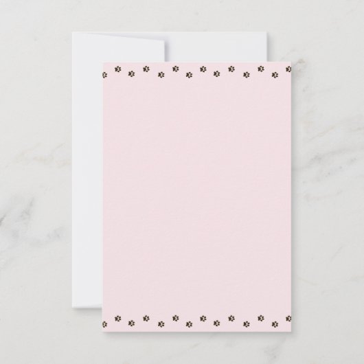 Verjaardagskaart met dank voor een schattige poes bedankkaart (Achterkant)