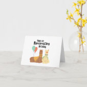 Verjaardagskaart met een Llam-a-chtige verjaardag, Kaart (Gele Bloem)