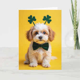 Verjaardagskaart met een schattige puppy kaart