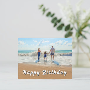 Verjaardagskaart met eigen foto briefkaart