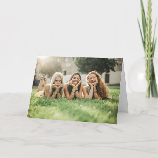 Verjaardagskaart met eigen foto kaart (Voorkant)