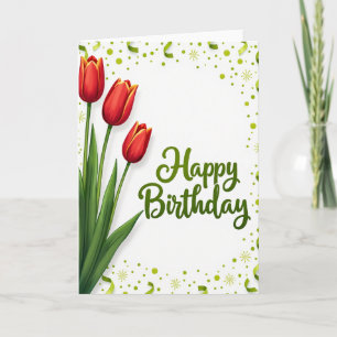 Verjaardagskaart met Emerald Script Kaart