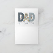 Verjaardagskaart met foto voor vader kaart (Binnen)