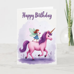 Verjaardagskaart met Gehoornde Paard Kaart