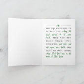 Verjaardagskaart met geluksvarken voor St. Patrick Kaart (Binnen)