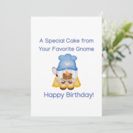 Verjaardagskaart met Gnome Kaart