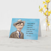 Verjaardagskaart met goede oordeel kaart (Gele Bloem)