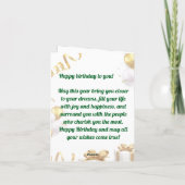 Verjaardagskaart met gouden ballonnen en cadeaus e (Achterkant)