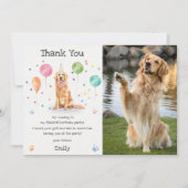 Verjaardagskaart met gouden retriever puppy hond b kaart (Voorkant)