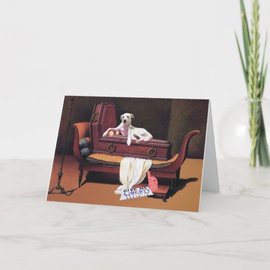 Verjaardagskaart met graf fout kaart (Voorkant)