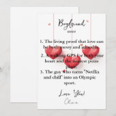 Verjaardagskaart met grappige definitie voor vrien feestdagenkaart (Voorkant / Achterkant)