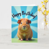 Verjaardagskaart met heldere blik kaart (Gele Bloem)