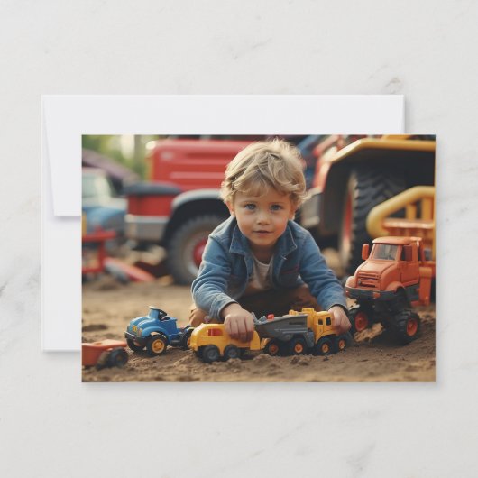 Verjaardagskaart met hijskraan bedankje bedankkaart (Achterkant)