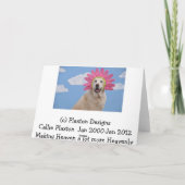 Verjaardagskaart met hondenfoto kaart (Achterkant)