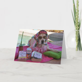 Verjaardagskaart met hondenfoto kaart