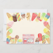 Verjaardagskaart met ijs bedanken bedankkaart (Achterkant)