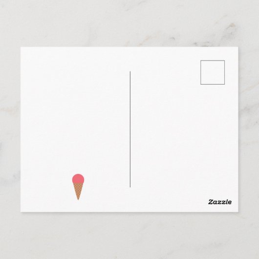 Verjaardagskaart met ijs Happy Birthday Briefkaart (Achterkant)