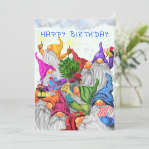 Verjaardagskaart met Kabouter Feestje