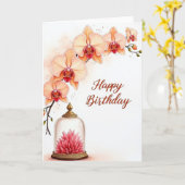 Verjaardagskaart met kersenbloesem kaart (Gele Bloem)
