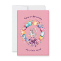 Verjaardagskaart met Kleurrijke Waterverf Eenhoorn