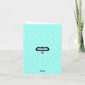 Verjaardagskaart met knuffelmuis (Turkoois) Kaart (Achterkant)