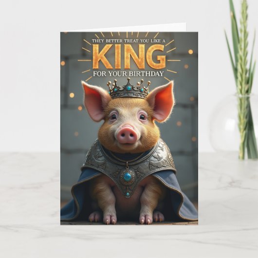 Verjaardagskaart met Kroon Kaart (Voorkant)