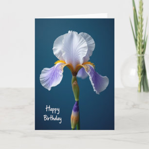 Verjaardagskaart met lavendelbloem kaart