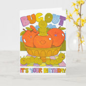 Verjaardagskaart met letterpers Bug Out Kaart (Gele Bloem)