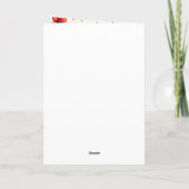 Verjaardagskaart met lievebug voor dames bedankt (Achterkant)